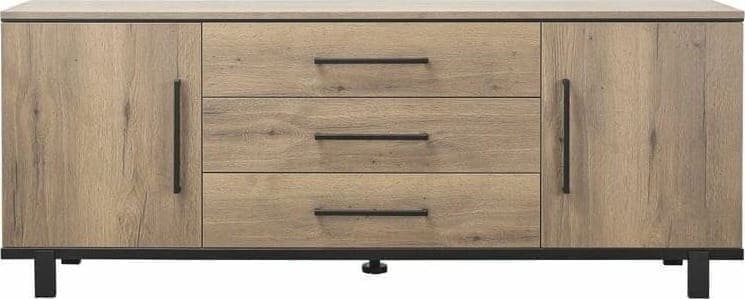 Pronto Wonen Dressoir Adanti 220 barley Zwart Dressoir