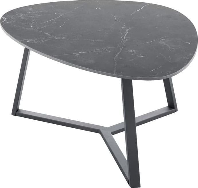 Pronto Wonen Salontafel Lineto (h43 Cm) keramiek zwart Zwart Salontafel
