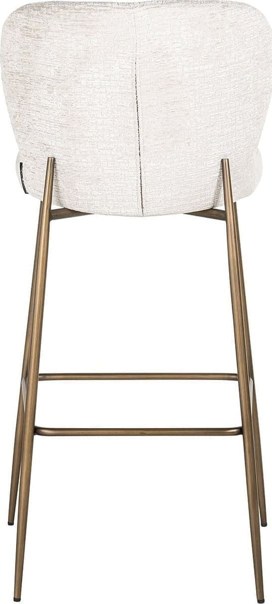 Richmond Interiors Barstoel Darby cream fusion Wit Barstoel