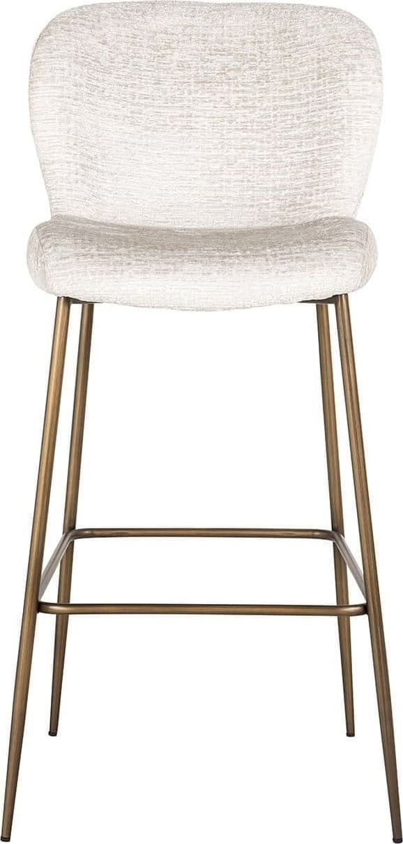 Richmond Interiors Barstoel Darby cream fusion Wit Barstoel