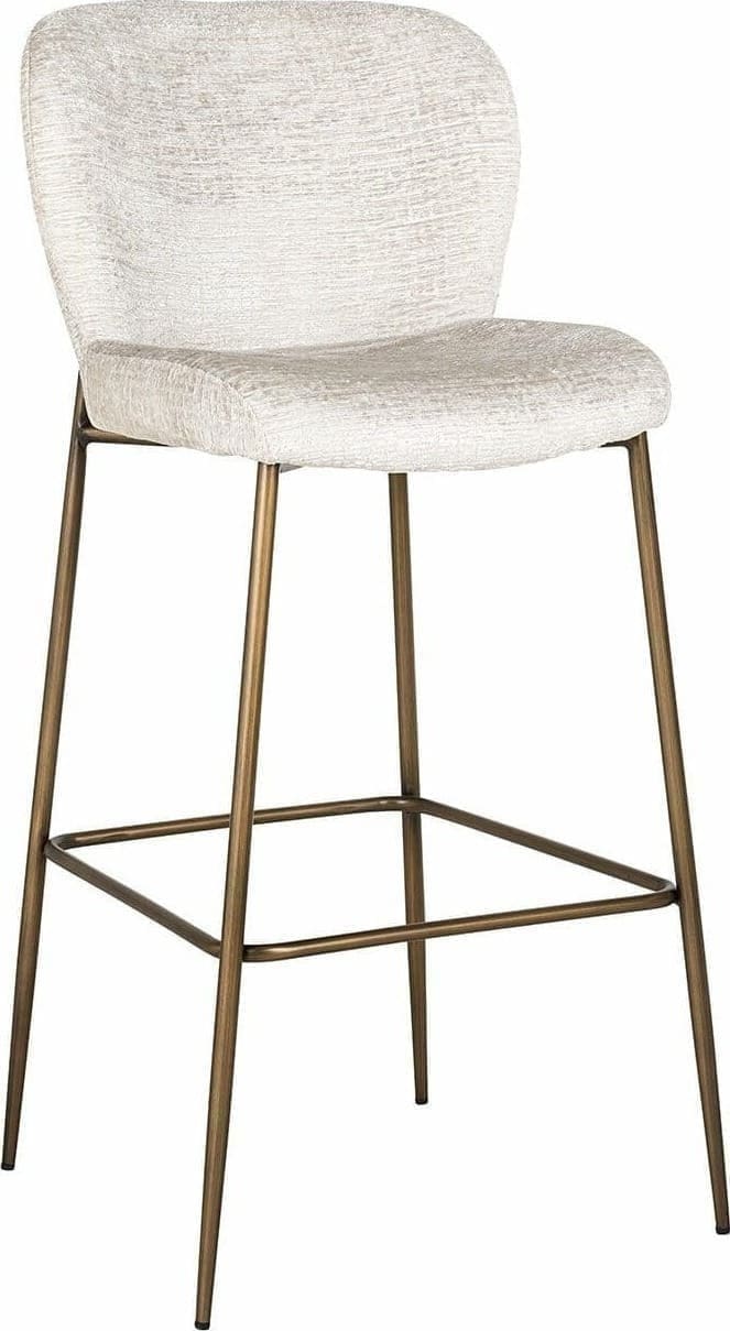 Richmond Interiors Barstoel Darby cream fusion Wit Barstoel
