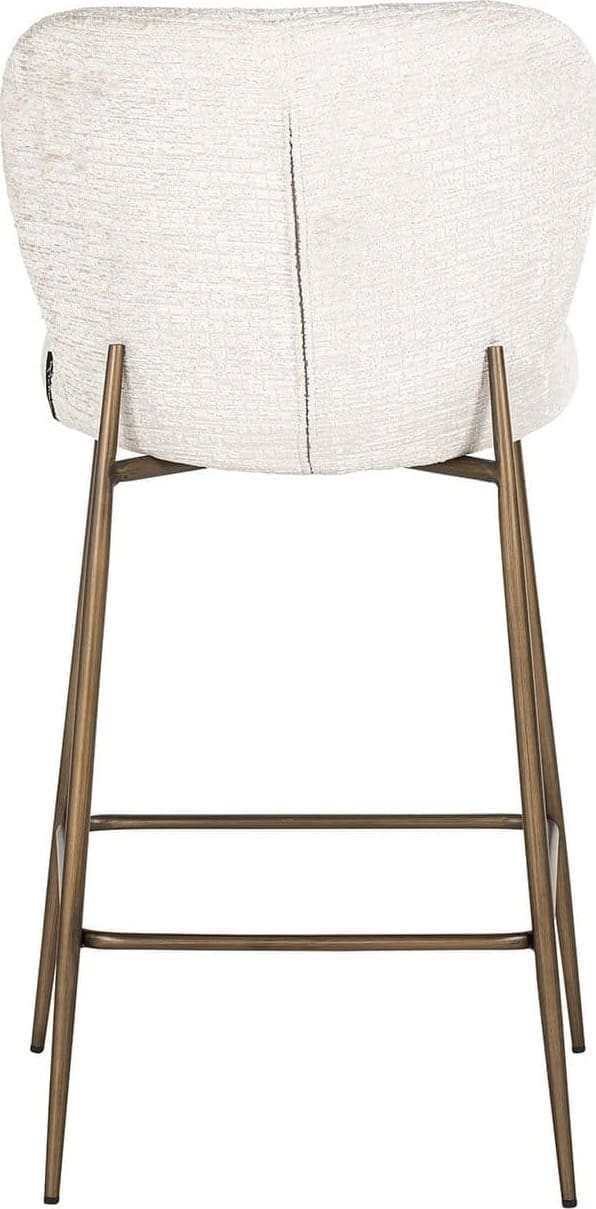 Richmond Interiors Counterstoel Darby cream fusion Wit Barstoel