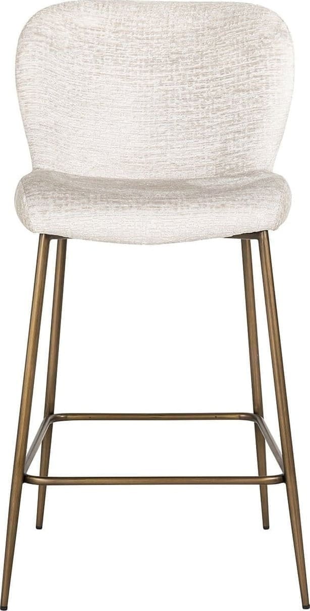 Richmond Interiors Counterstoel Darby cream fusion Wit Barstoel