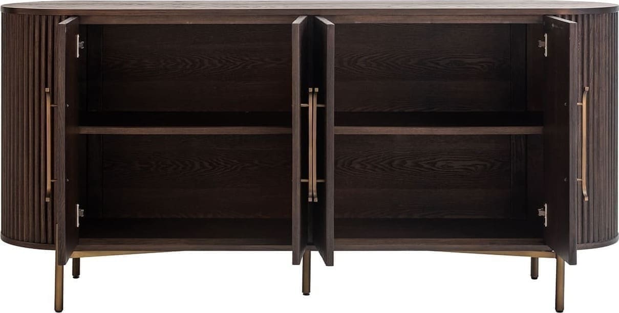 Richmond Interiors Dressoir luxor 4-deurs Bruin Dressoir