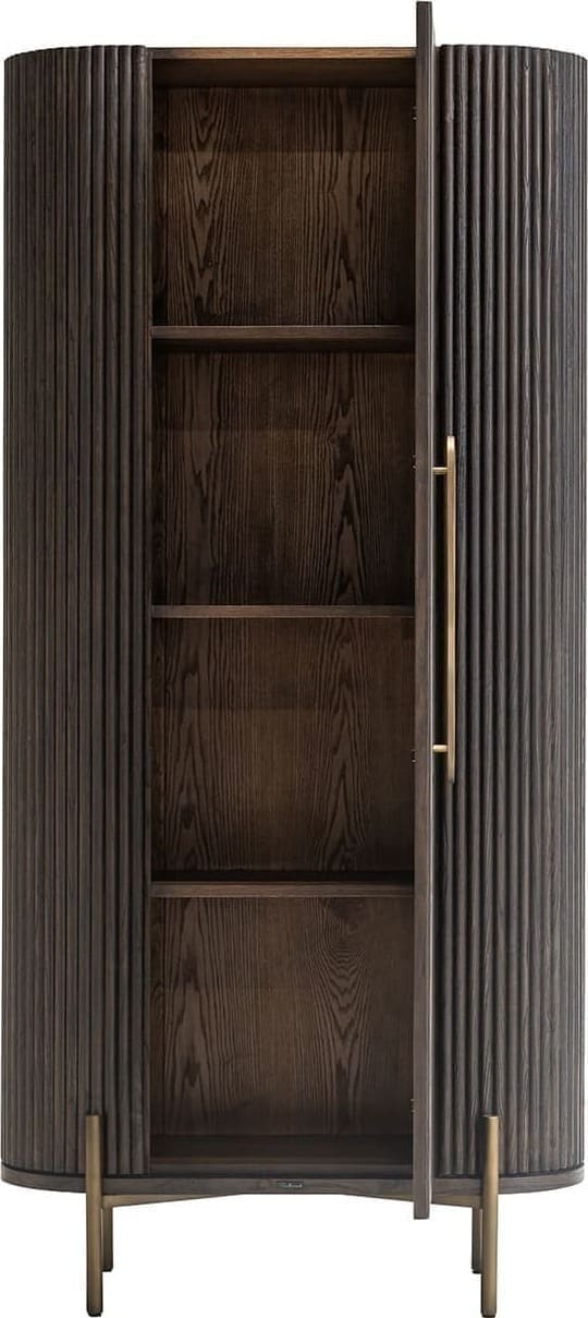 Richmond Interiors Wandkast Luxor 1-deur Bruin Kast