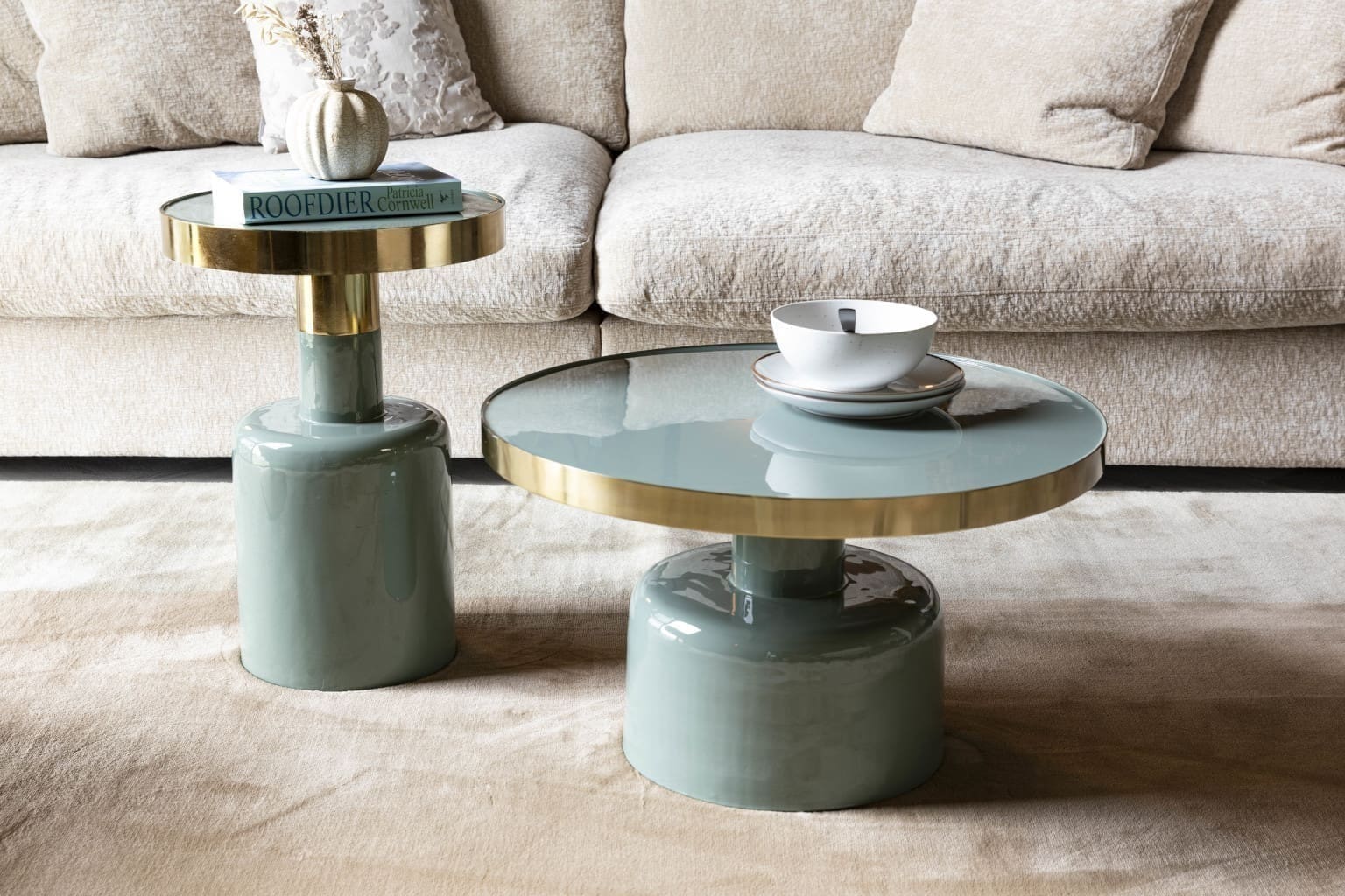 Bijzettafel Glam - Green - Afbeelding 10