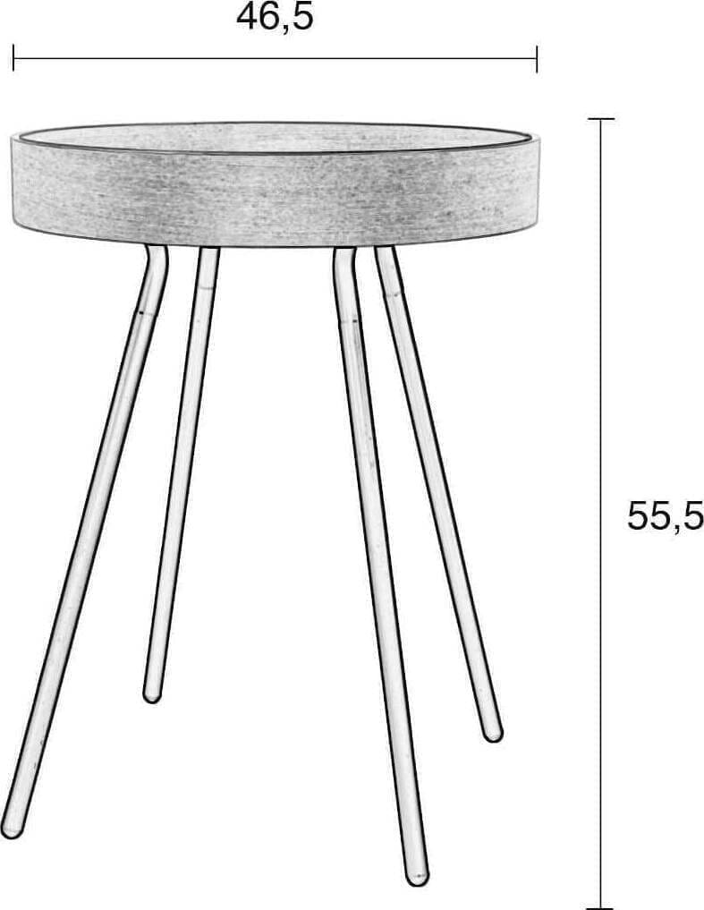 Bijzettafel Oak Dienblad Zuiver ZVR2300003