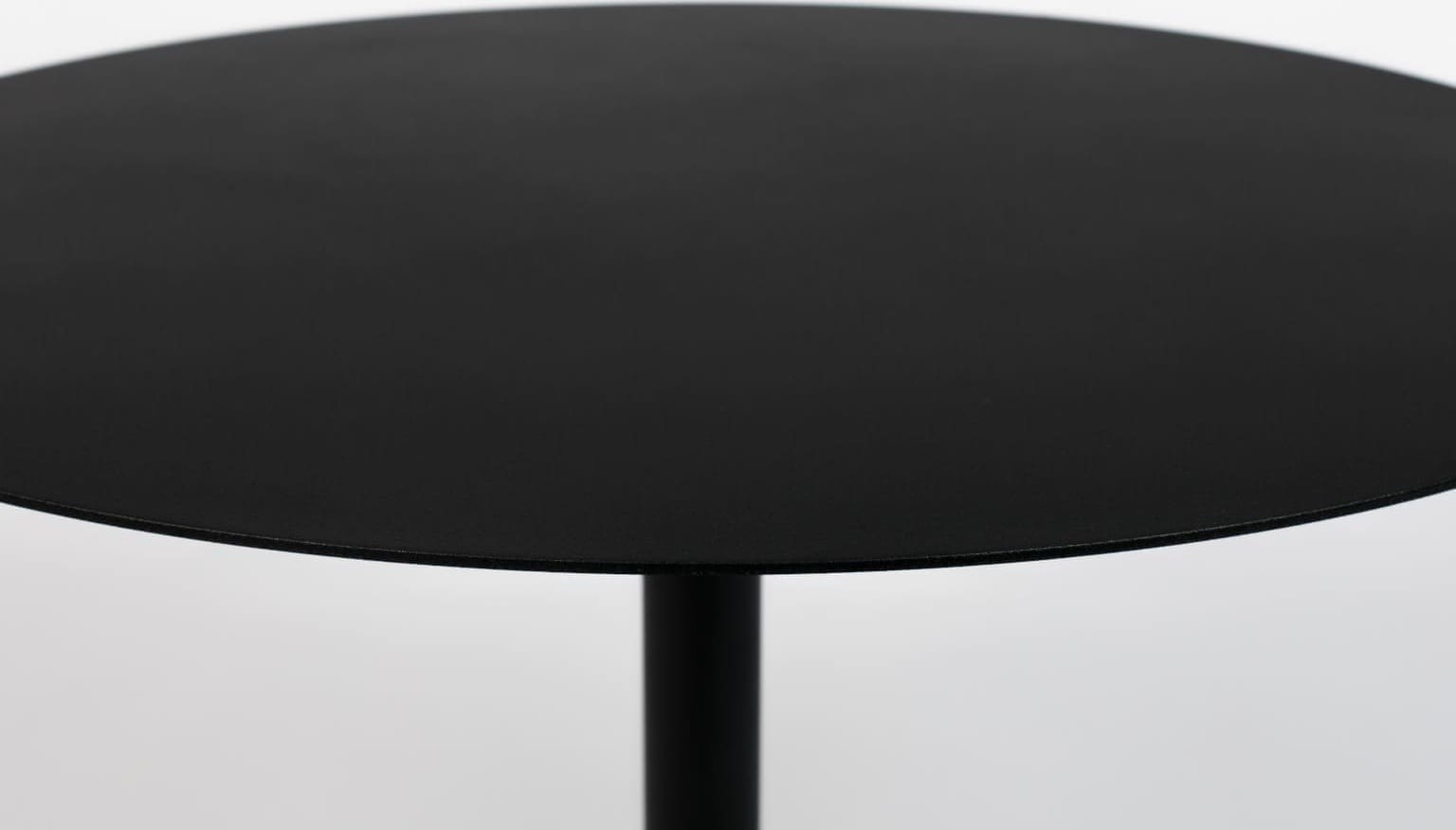 Bijzettafel Snow Black Round M Zuiver ZVR2300150