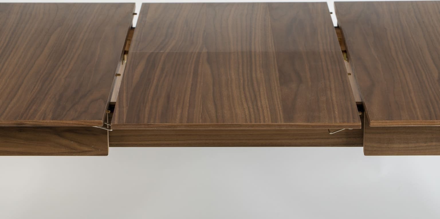 Tafel Glimps 120/162x80 Walnut Zuiver Eettafel ZVR2100126