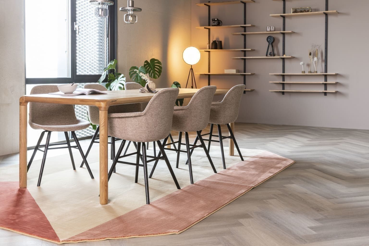 Tafel Storm 220x90 Natural Zuiver Eettafel ZVR2100066