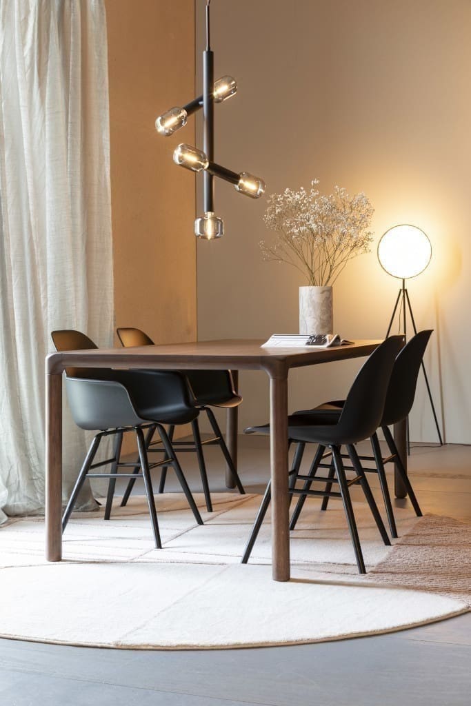 Tafel Storm 220x90 Walnut Zuiver Eettafel ZVR2100120