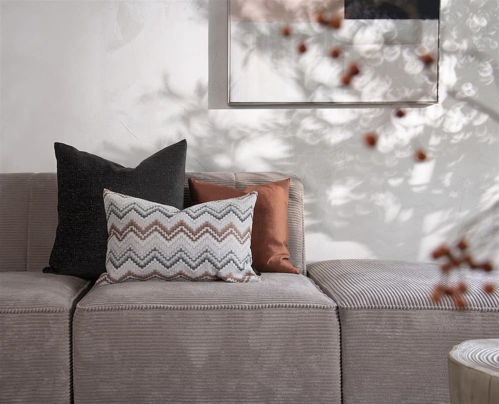 COCO maison BeautiQ - Chic kussen 60x60cm - antraciet Antraciet Sierkussen