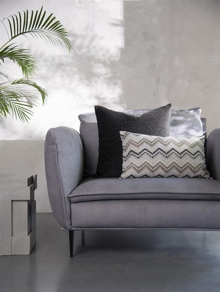 COCO maison BeautiQ - Chic kussen 60x60cm - antraciet Antraciet Sierkussen