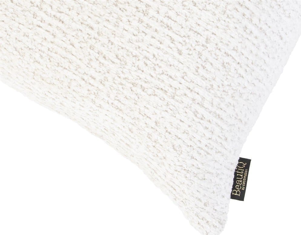 COCO maison BeautiQ - Chic kussen 60x60cm - creme Beige|Wit Sierkussen