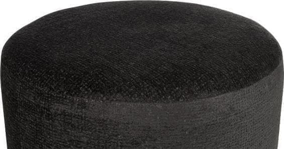 COCO maison BeautiQ - Chic poef - rond 80 cm - antraciet Antraciet Woonaccessoire