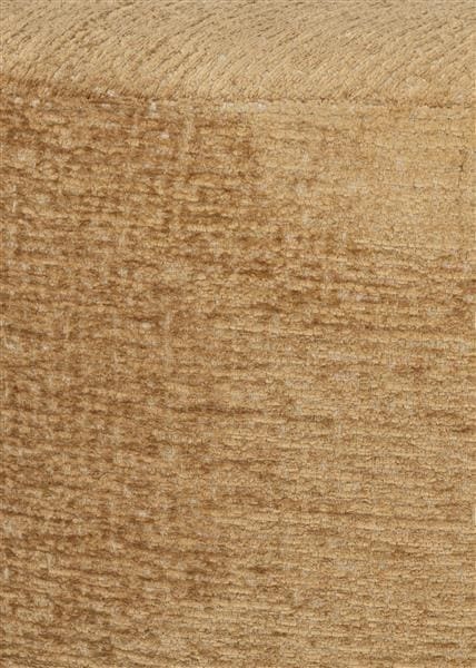 COCO maison BeautiQ - Chic poef - rond 80 cm - okergeel Geel Woonaccessoire