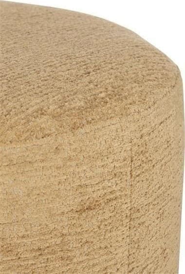 COCO maison BeautiQ - Chic poef - rond 80 cm - okergeel Geel Woonaccessoire