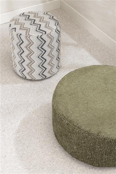COCO maison BeautiQ - Lush poef - rond 42 cm - antraciet Antraciet Woonaccessoire