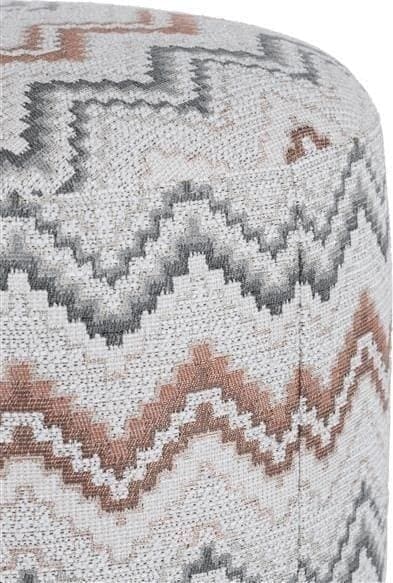 COCO maison BeautiQ - Lush poef - rond 42 cm - koper Koper Woonaccessoire