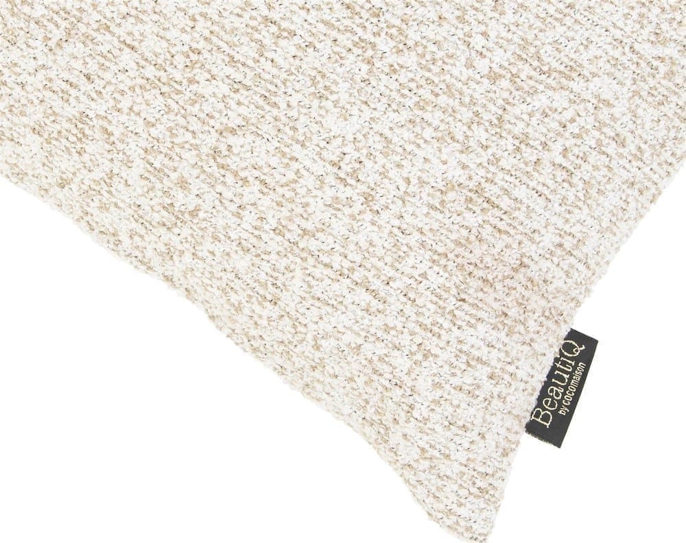 COCO maison BeautiQ - Upper kussen 45x45cm - creme Beige|Wit Sierkussen