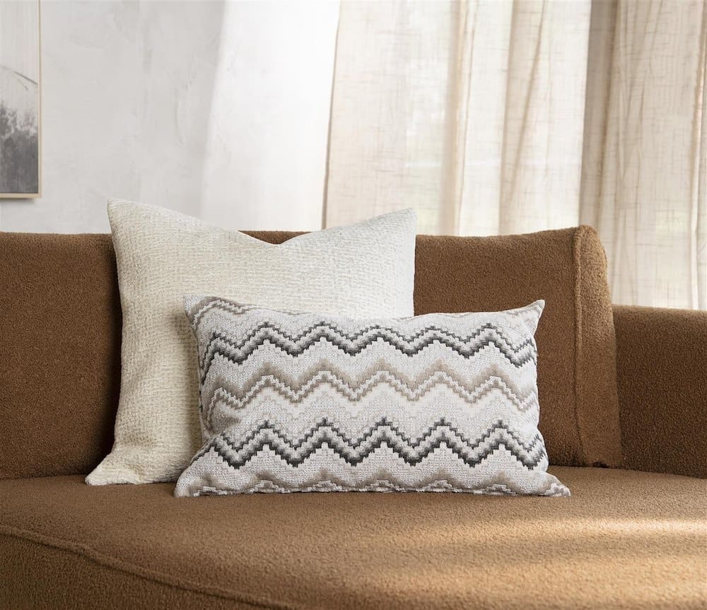 COCO maison BeautiQ - Upper kussen 45x45cm - creme Beige|Wit Sierkussen