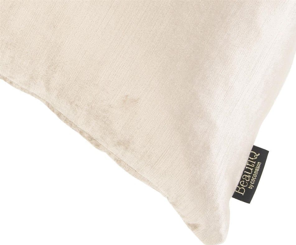 COCO maison BeautiQ - Class kussen 45x45cm - creme Beige|Wit Sierkussen