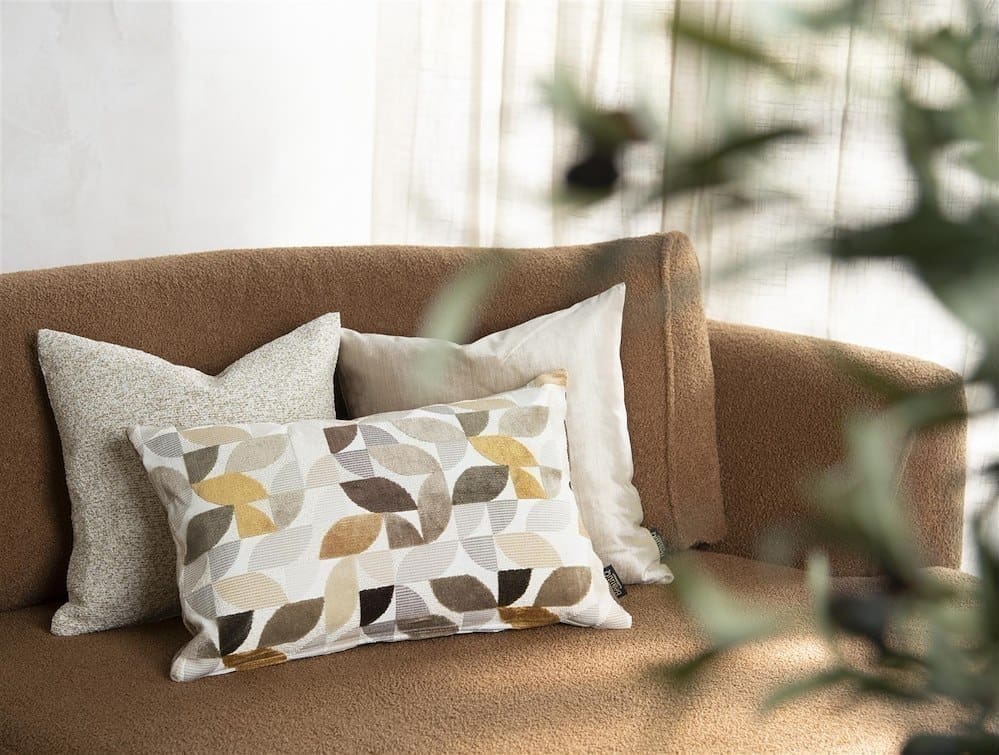 COCO maison BeautiQ - Class kussen 45x45cm - creme Beige|Wit Sierkussen