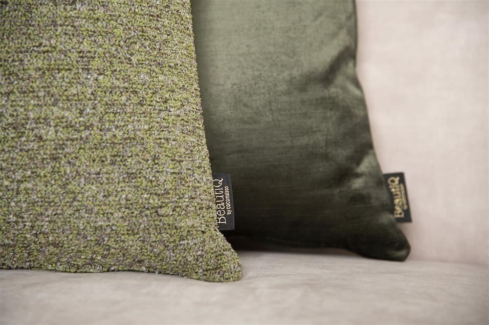 COCO maison BeautiQ - Class kussen 45x45cm - olijf Groen Sierkussen