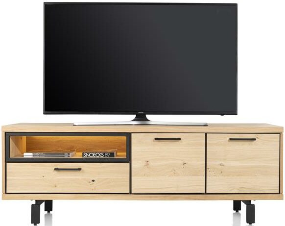 Henders & Hazel Ridgefield lowboard 170 cm - 2-laden + 1-niche (+ LED) - natural Naturel Tv-meubel|Tv-dressoir