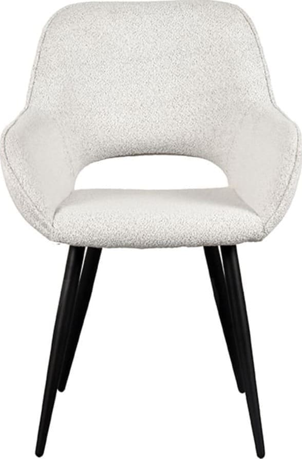 LABEL51 Eetkamerstoel Fer - Crème - Boucle Beige Eetkamerstoel