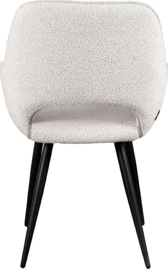 LABEL51 Eetkamerstoel Fer - Crème - Boucle Beige Eetkamerstoel