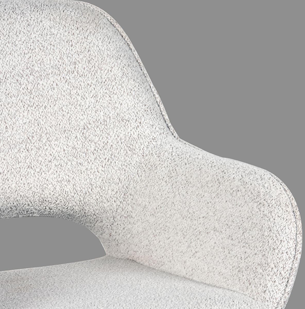 LABEL51 Eetkamerstoel Fer - Crème - Boucle Beige Eetkamerstoel