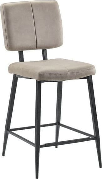 Pronto Wonen Barkruk Gento clay Taupe|Bruin Eetkamerstoel