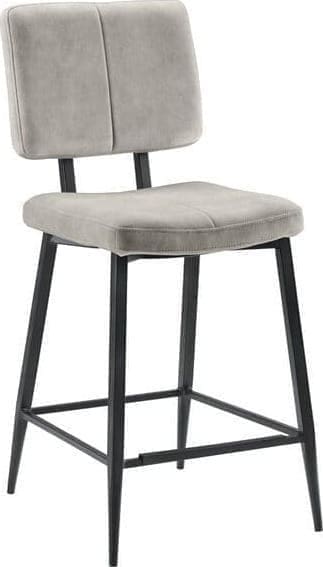 Pronto Wonen Barkruk Gento mist velvet Goud Eetkamerstoel