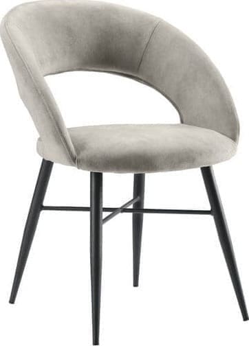 Pronto Wonen Eetkamerstoel Marasino mist velvet Goud Eetkamerstoel