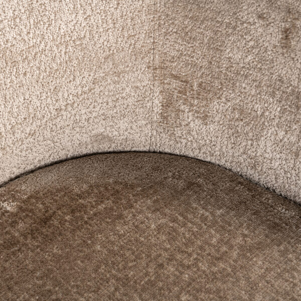 Richmond Interiors Stoel Ruby taupe chenille Taupe Eetkamerstoel