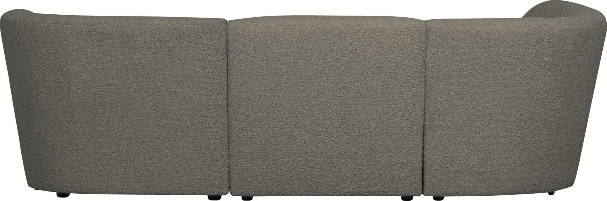WOOOD Exclusive Coco 3-zitsbank Ronding Links Bouclé Warm Groen Groen