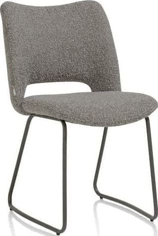 Xooon Kodi eetkamerstoel - frame graphite - stof Brioni - lever Taupe Eetkamerstoel
