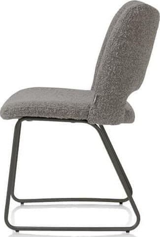 Xooon Kodi eetkamerstoel - frame graphite - stof Brioni - lever Taupe Eetkamerstoel