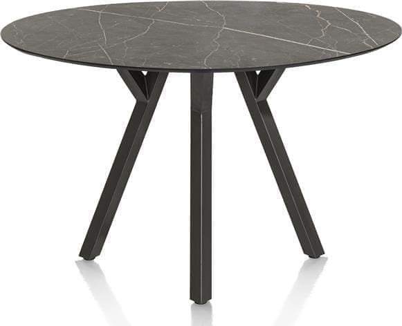 Xooon Minato bartafel - ellips - 180 x 100 cm. (hoogte: 92 cm.) - onyx Zwart Eettafel