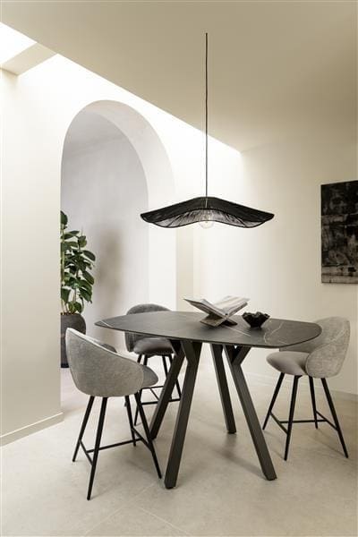 Xooon Minato bartafel - ovaal - 150 x 105 cm. (hoogte: 92 cm.) - light natural oak Naturel|Bruin Eettafel