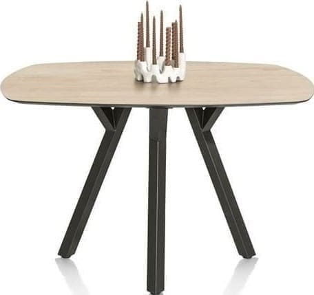 Xooon Minato bartafel - ovaal - 150 x 105 cm. (hoogte: 92 cm.) - light natural oak Naturel|Bruin Eettafel