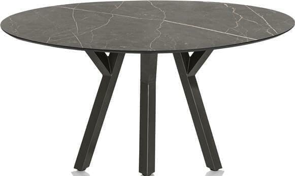 Xooon Minato eetkamertafel - ellips - 180 x 100 cm. - onyx Zwart Eettafel