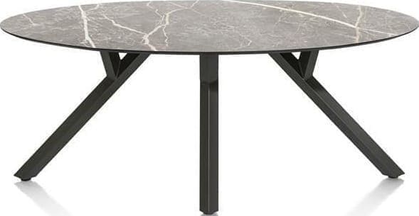 Xooon Minato eetkamertafel - ellips - 210 x 105 cm. - lichtgrijs Grijs Eettafel