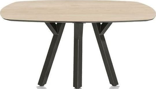Xooon Minato eetkamertafel - ovaal - 150 x 105 cm. - light natural oak Naturel|Bruin Eettafel