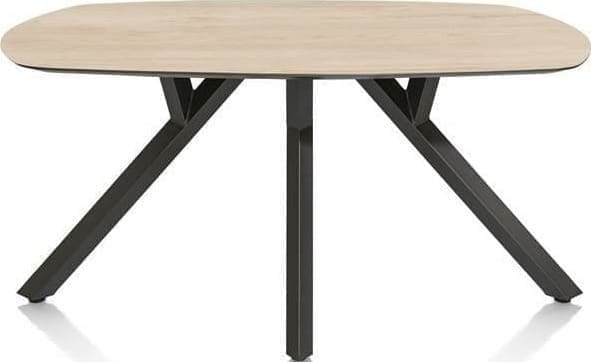 Xooon Minato eetkamertafel - ovaal - 200 x 105 cm. - light natural oak Naturel|Bruin Eettafel