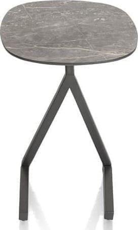 Xooon Minato laptop-tafel 45 x 35 cm. - hoogte 52 cm. - lichtgrijs Grijs Bijzettafel