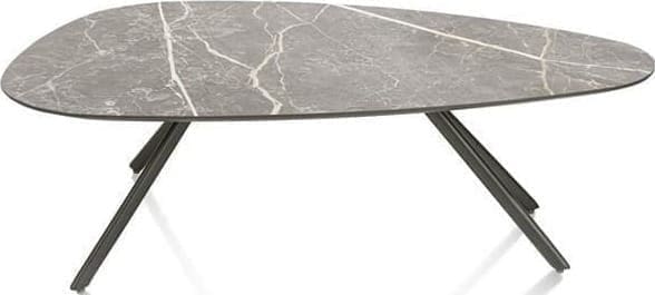 Xooon Minato salontafel 100 x 60 cm. - lichtgrijs Grijs Bijzettafel