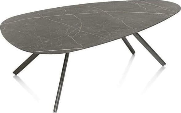 Xooon Minato salontafel 100 x 60 cm. - onyx Zwart Bijzettafel