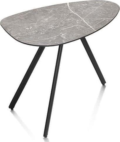 Xooon Minato salontafel 60 x 40 cm. - lichtgrijs Grijs Bijzettafel
